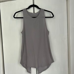 Lululemon Athletica Gray Asymmetrical Sleeveless Tank Top